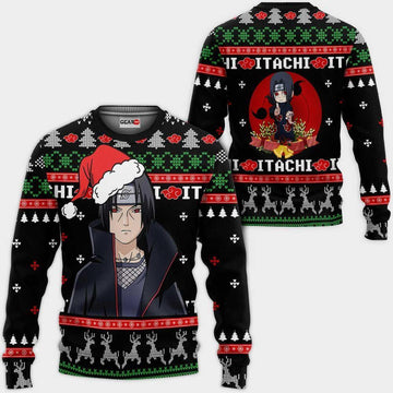 Santa Itachi Naruto Ugly Christmas Naruto Anime Xmas 1k456 Gifts ,naruto Anime Xmas Christmas Gift Fan