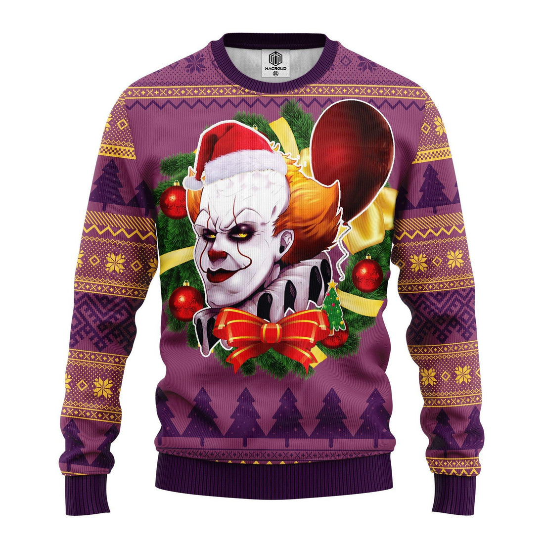 Pennywise It Horror Movie Xmas Ugly Christmas Sweater 249