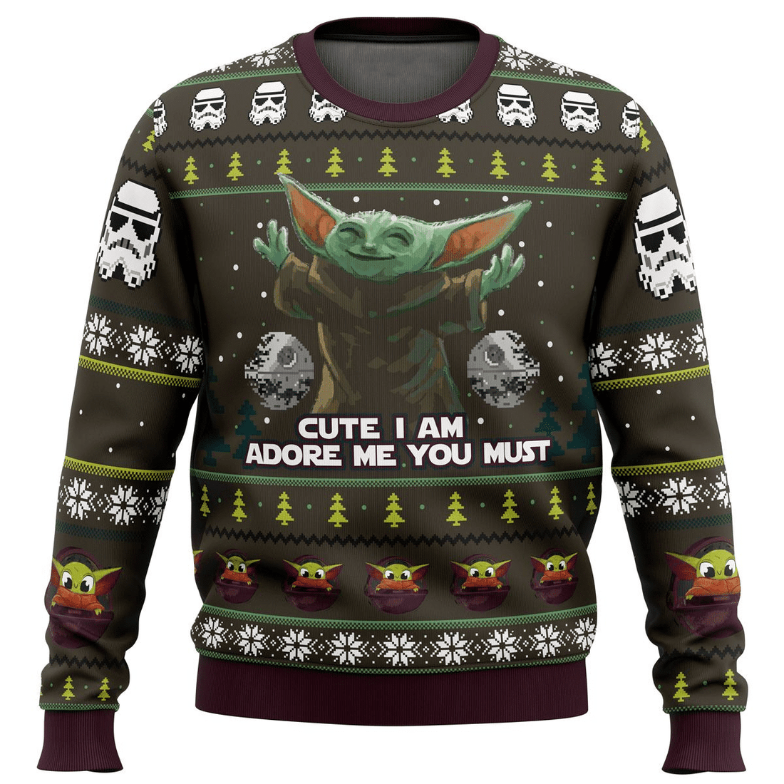Star Wars Baby Yoda Cute Mandalorion Ugly Sweater Gifts, Baby Yoda Gift Fan Ugly Sweater