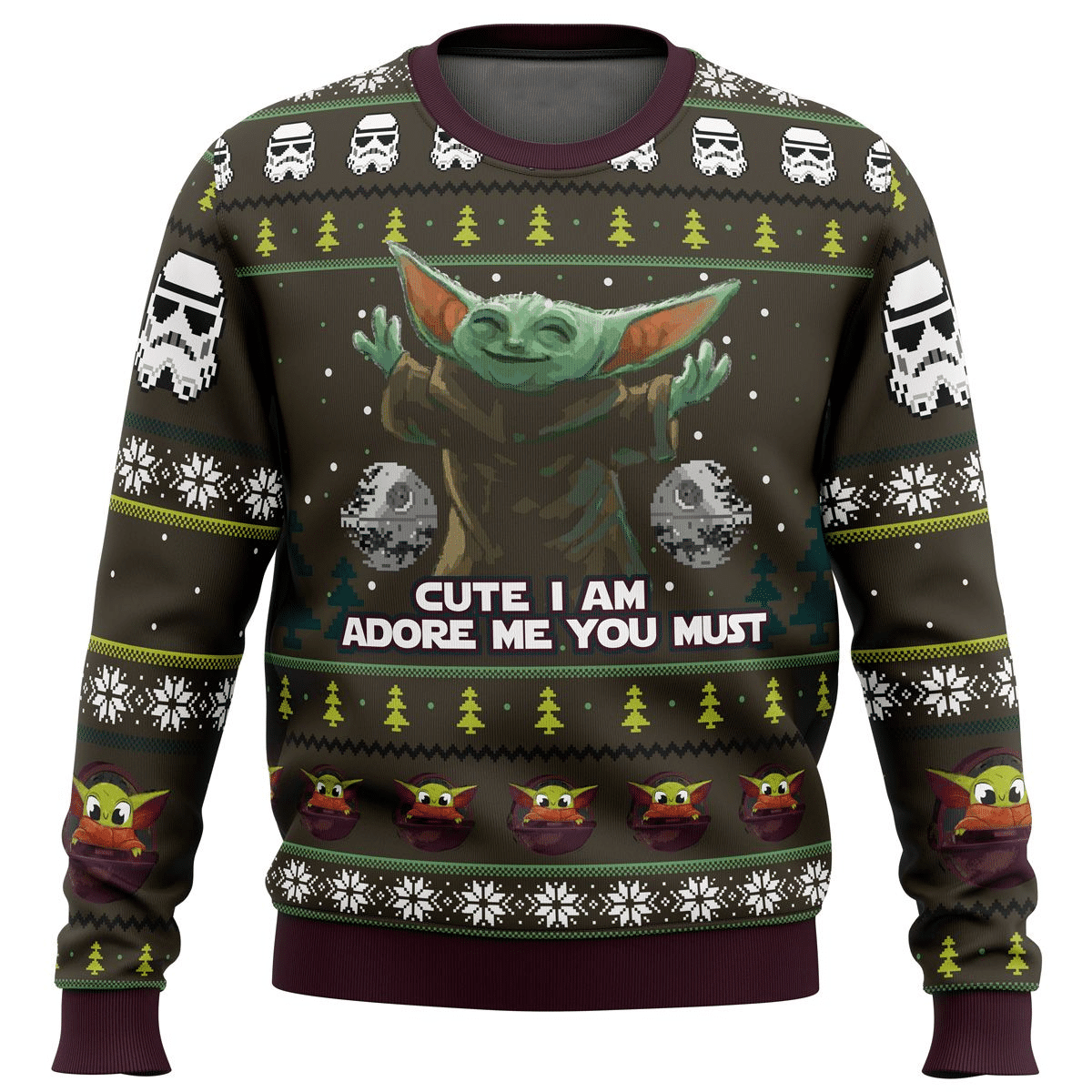 Star Wars Baby Yoda Cute Mandalorion Ugly Sweater Gifts, Baby Yoda Gift Fan Ugly Sweater