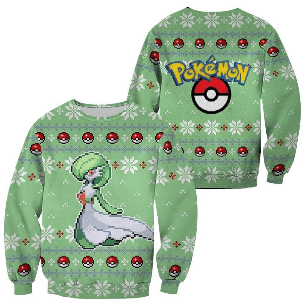 Pokemon Anime Gardevoir 56 Ugly Sweater Gifts, Pokemon Anime Gift Fan Ugly Sweater