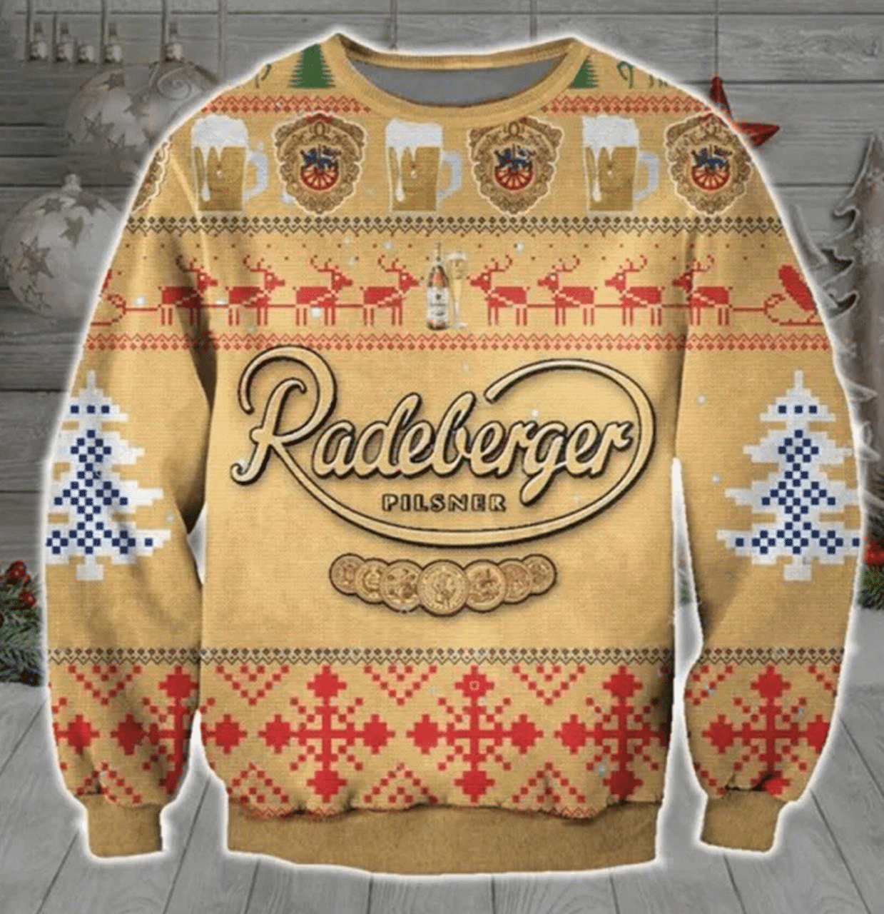 Radeberger Pilsner Beer Ugly Sweater Gifts, Radeberger Pilsner Beer Gift Fan Ugly Sweater