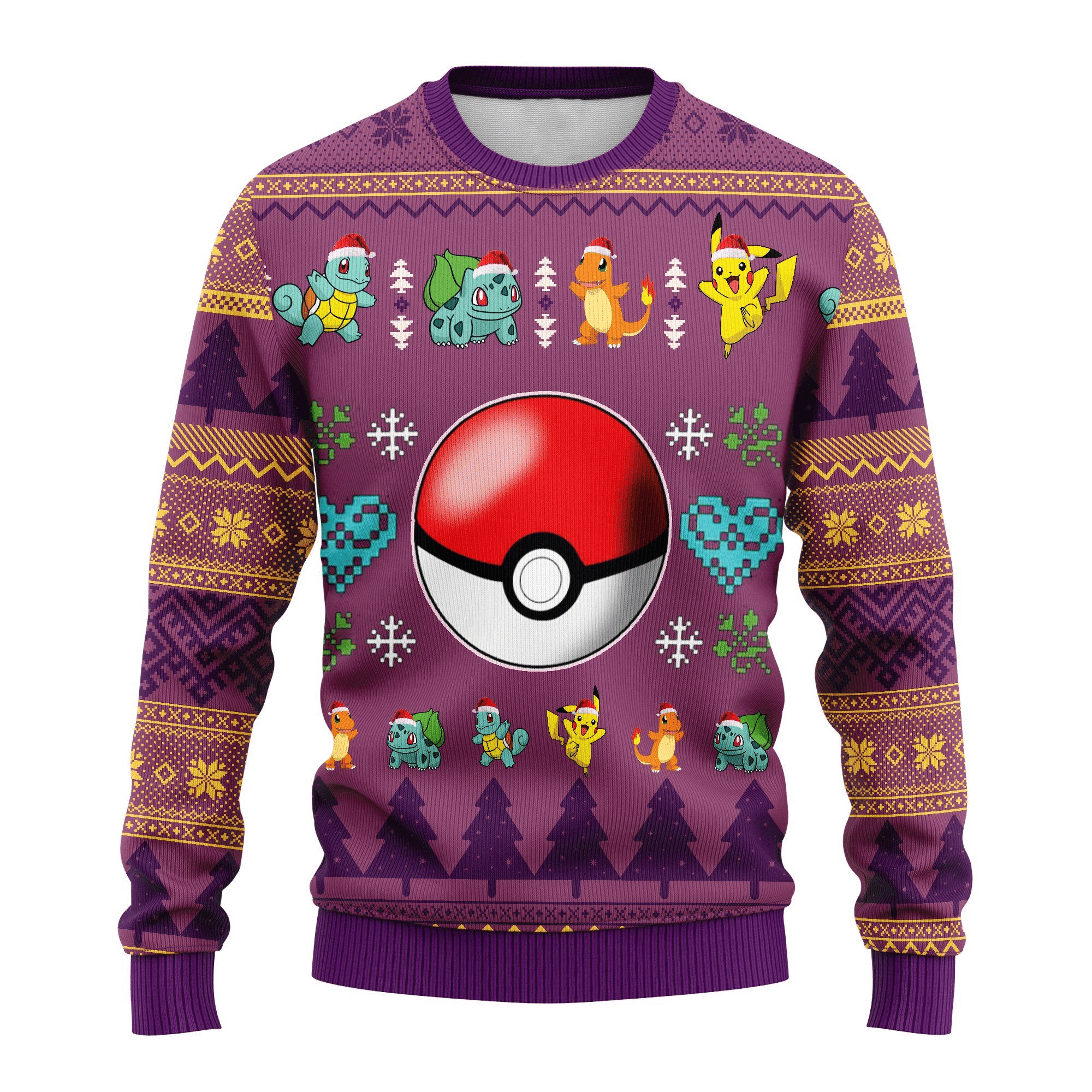 Pokemon Anime Ball 23 Ugly Sweater, Pokemon Anime Gift Fan Ugly Sweater