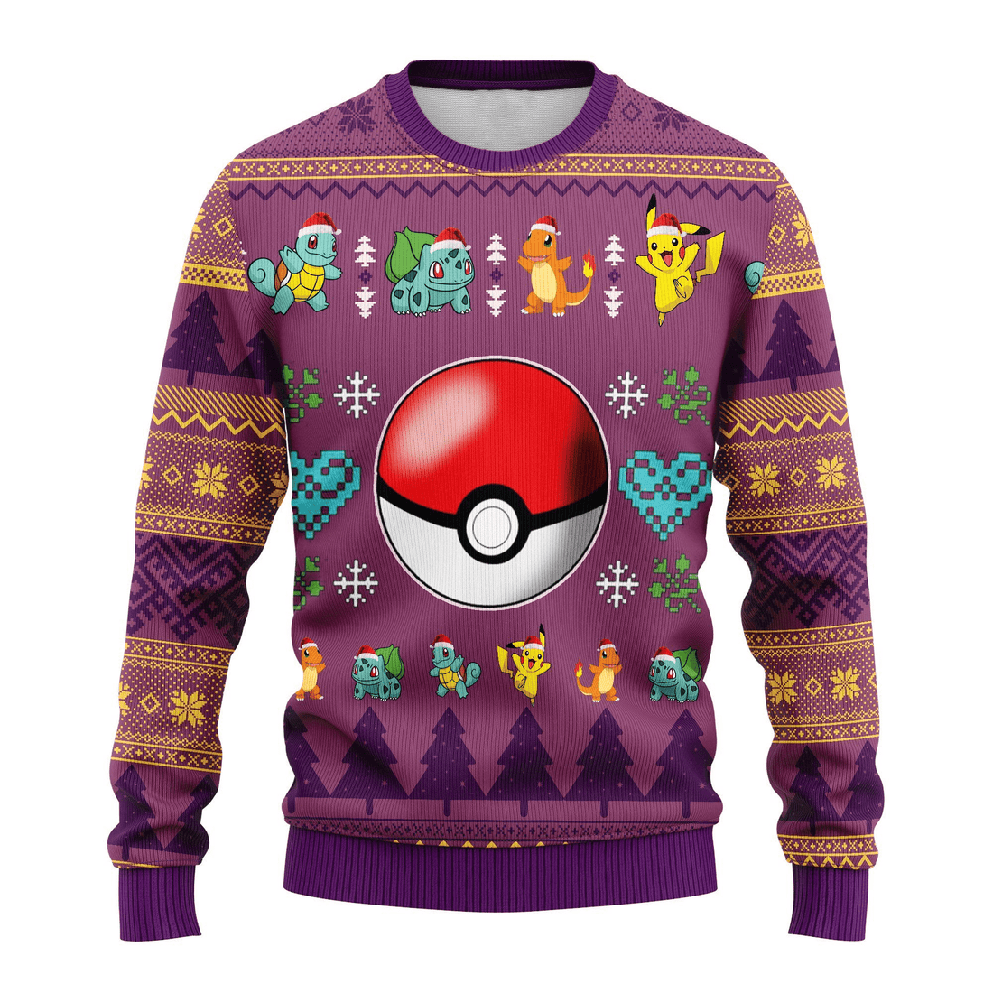Pokemon Anime Ball 23 Ugly Sweater, Pokemon Anime Gift Fan Ugly Sweater