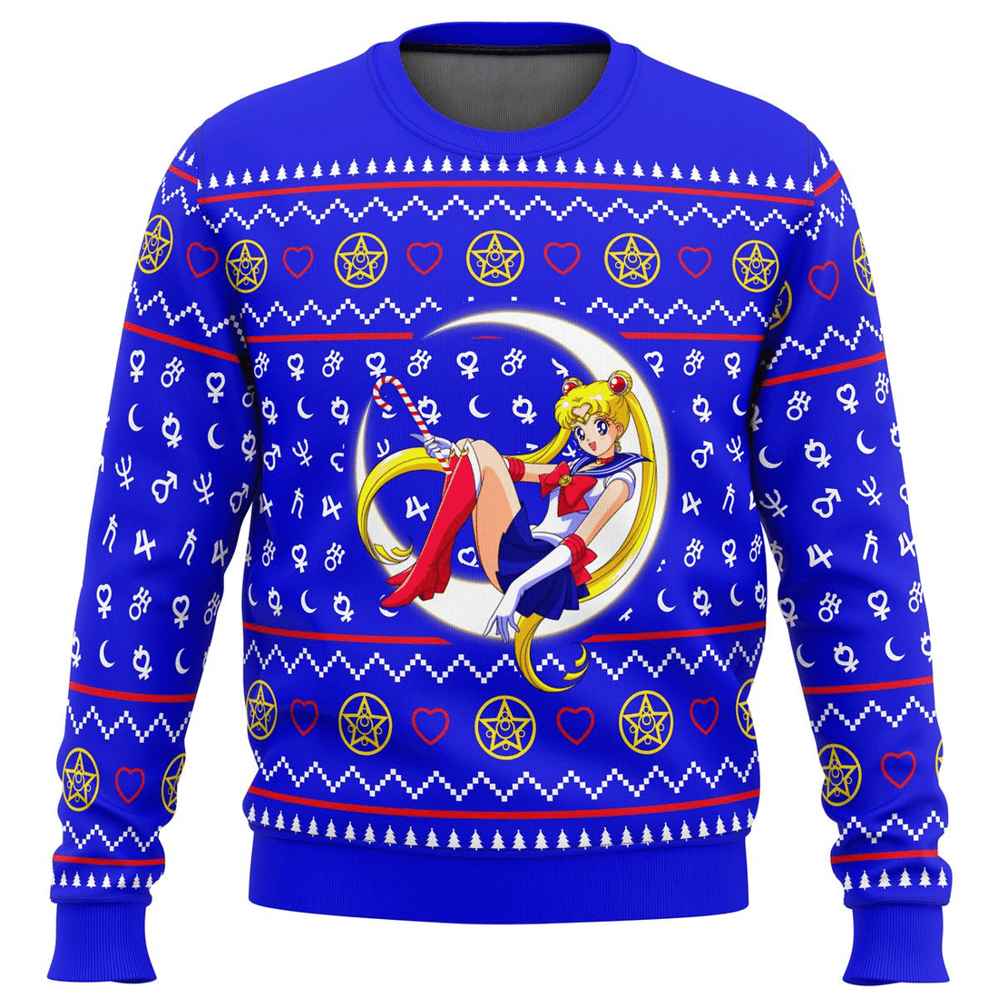 Sailor Moon Anime 4 Ugly Sweater Gifts,sailor Moon Anime Gift Fan Ugly Sweater