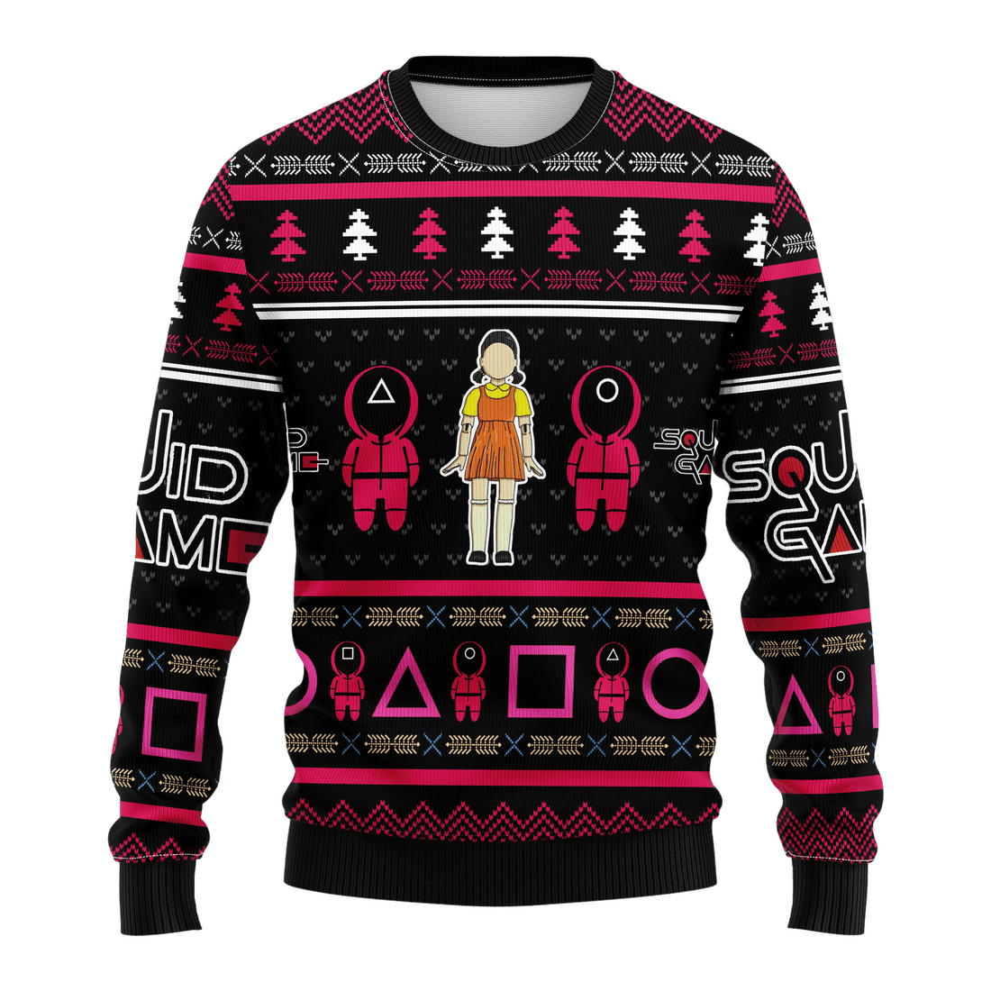 Squid Game Series 3 Ugly Sweater Gifts, Squid Game Series Gift Fan Ugly Sweater