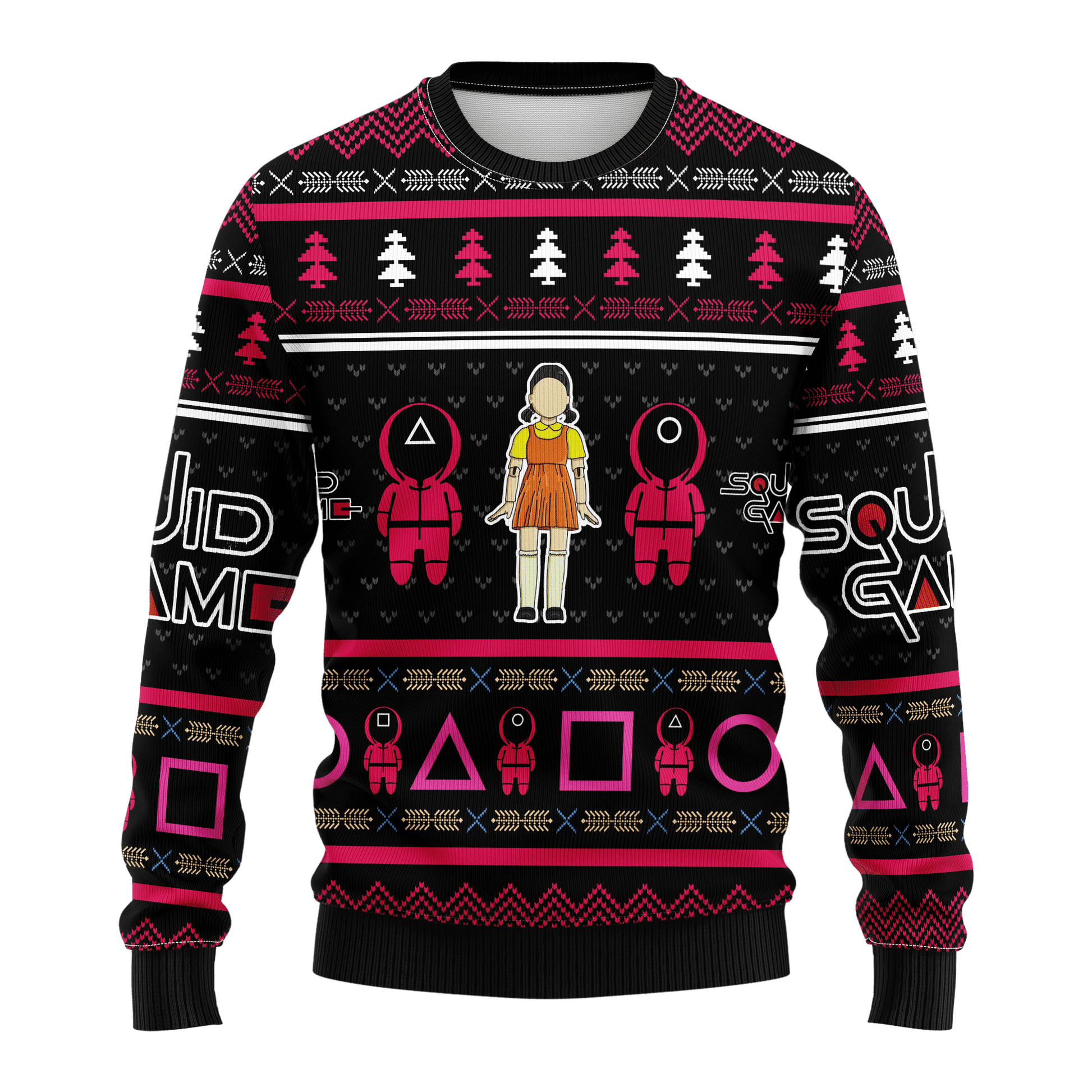 Squid Game Series 3 Ugly Sweater Gifts, Squid Game Series Gift Fan Ugly Sweater