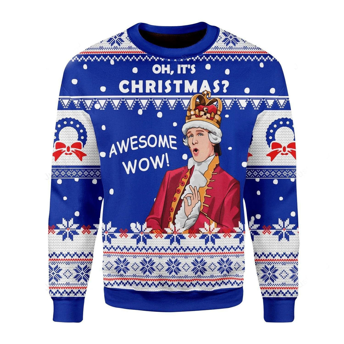 Oh It's Christmas Awesome Wow Ugly Sweater, Oh It's Christmas Awesome Wow Christmas Sweater, Oh Its Christmas Awesome Wow Shirt