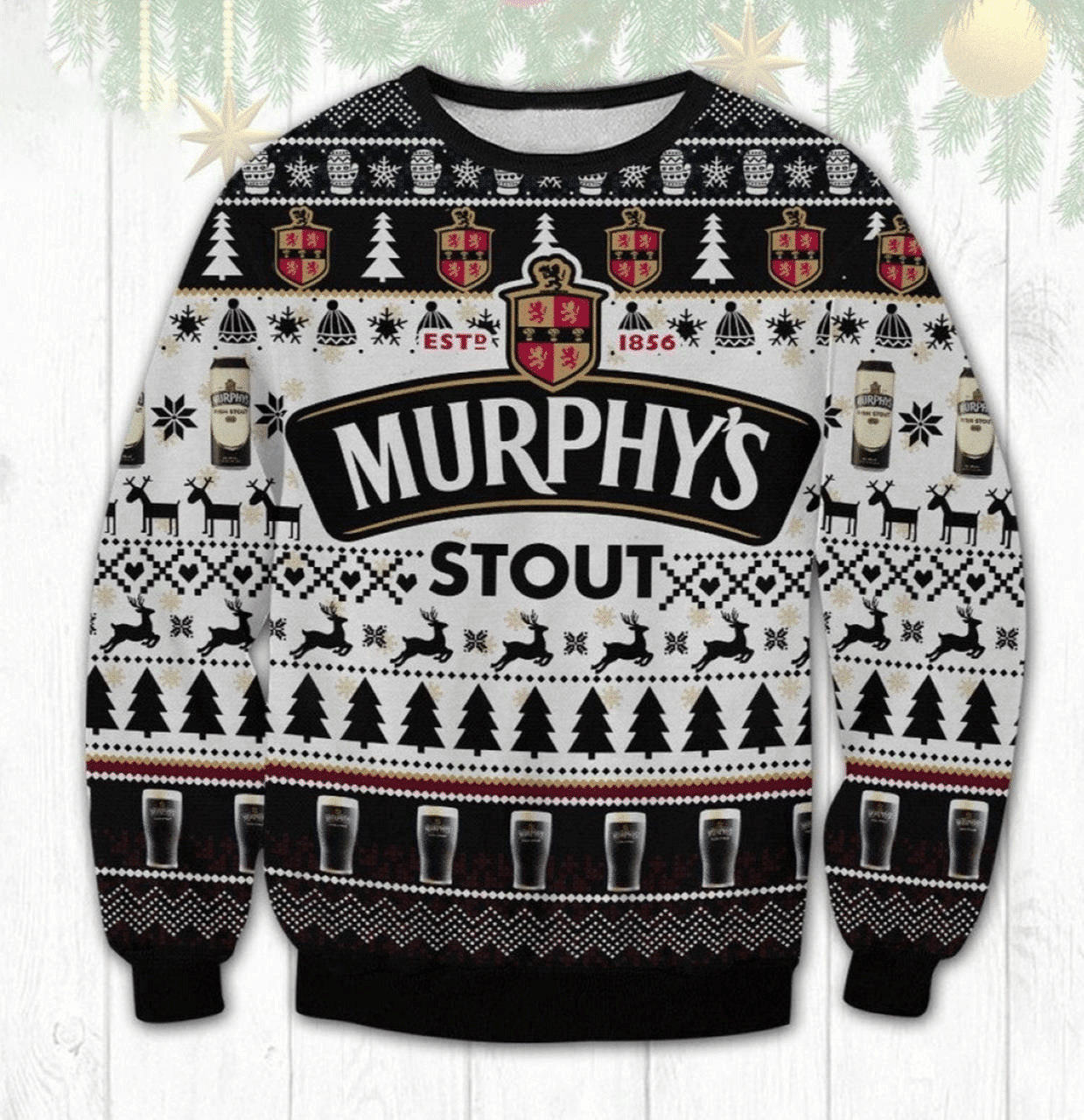 Murphys Stout Beer Ugly Sweater Gifts, Murphys Stout Beer Gift Fan Ugly Sweater