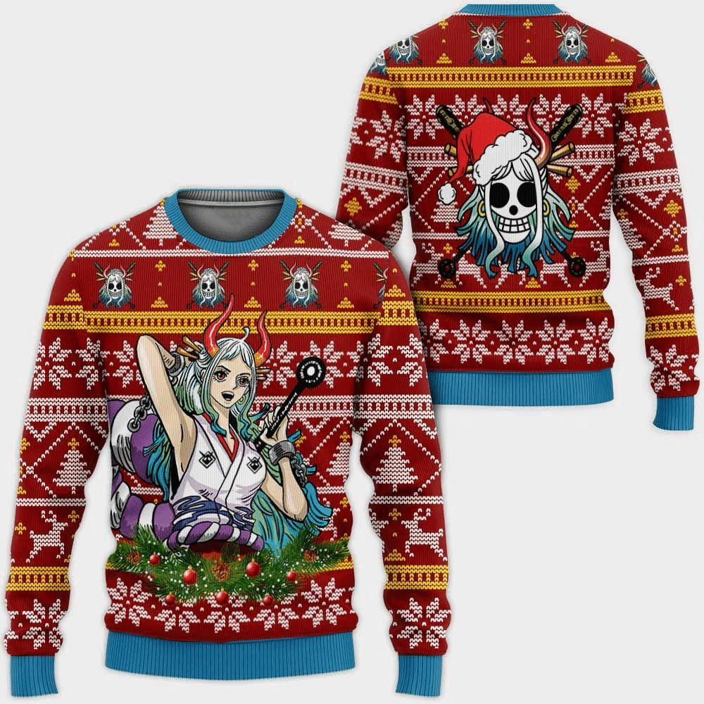 One Piece Anime Yamato 51 Ugly Sweater, One Piece Anime Gift Fan Ugly Sweater