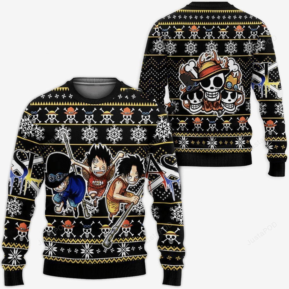 One Piece Anime Asl Pirates 13 Ugly Sweater, One Piece Anime Gift Fan Ugly Sweater