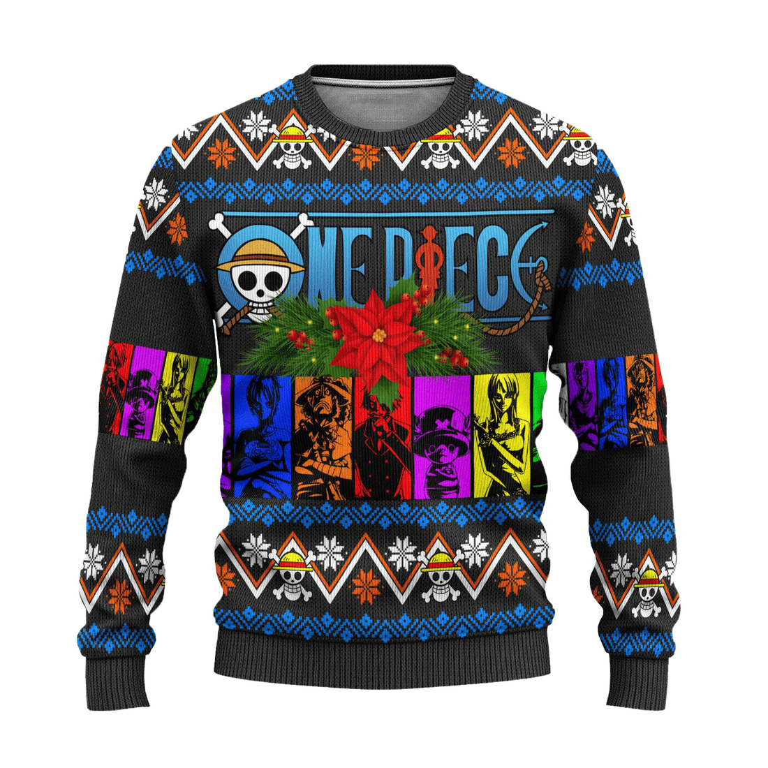 One Piece Anime 59 Ugly Sweater Gifts, One Piece Anime Gift Fan Ugly Sweater