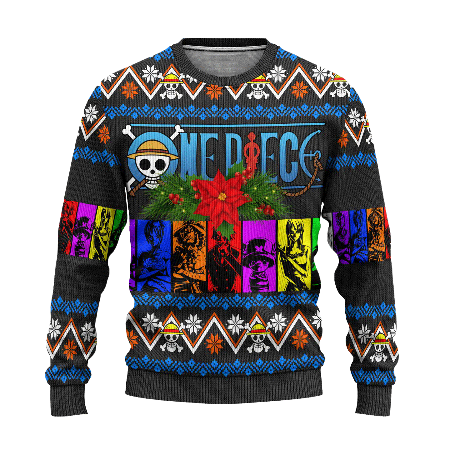 One Piece Anime 59 Ugly Sweater Gifts, One Piece Anime Gift Fan Ugly Sweater