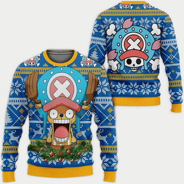 One Piece Anime Tony Tony Chopper 60 Ugly Sweater, One Piece Anime Gift Fan Ugly Sweater