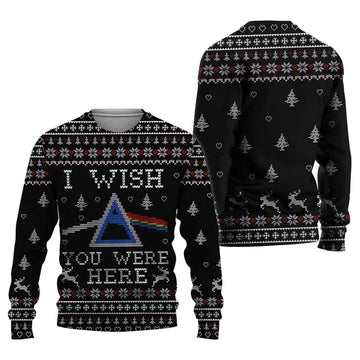 Pink Floy Ugly Sweater, Christmas Gift, I Wish You Were Here Ugly Christmas Sweater