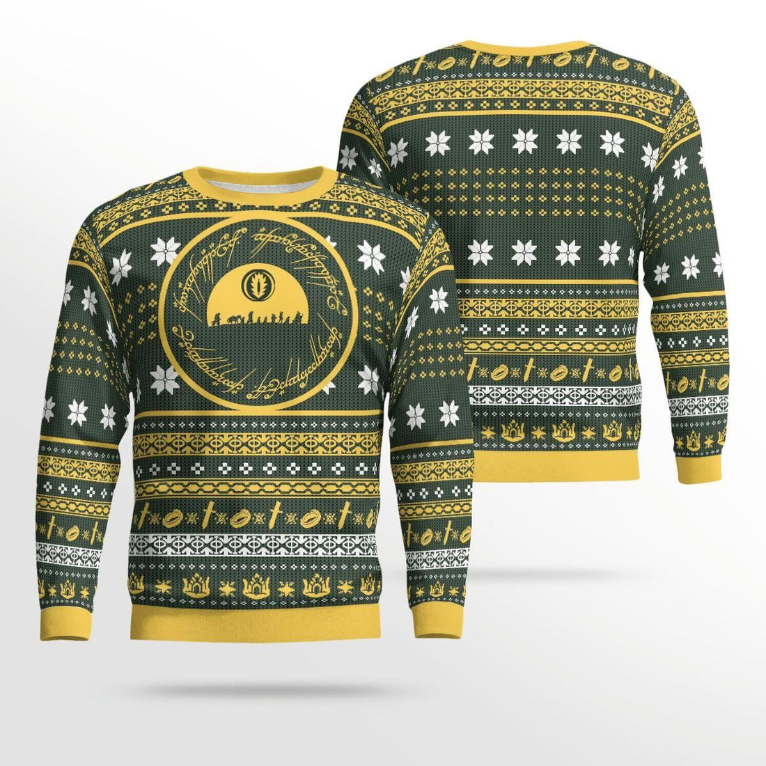 The Fellowship Lotr Ugly Sweater, Christmas Gift, The Fellowship Lotr Ugly Christmas Sweater
