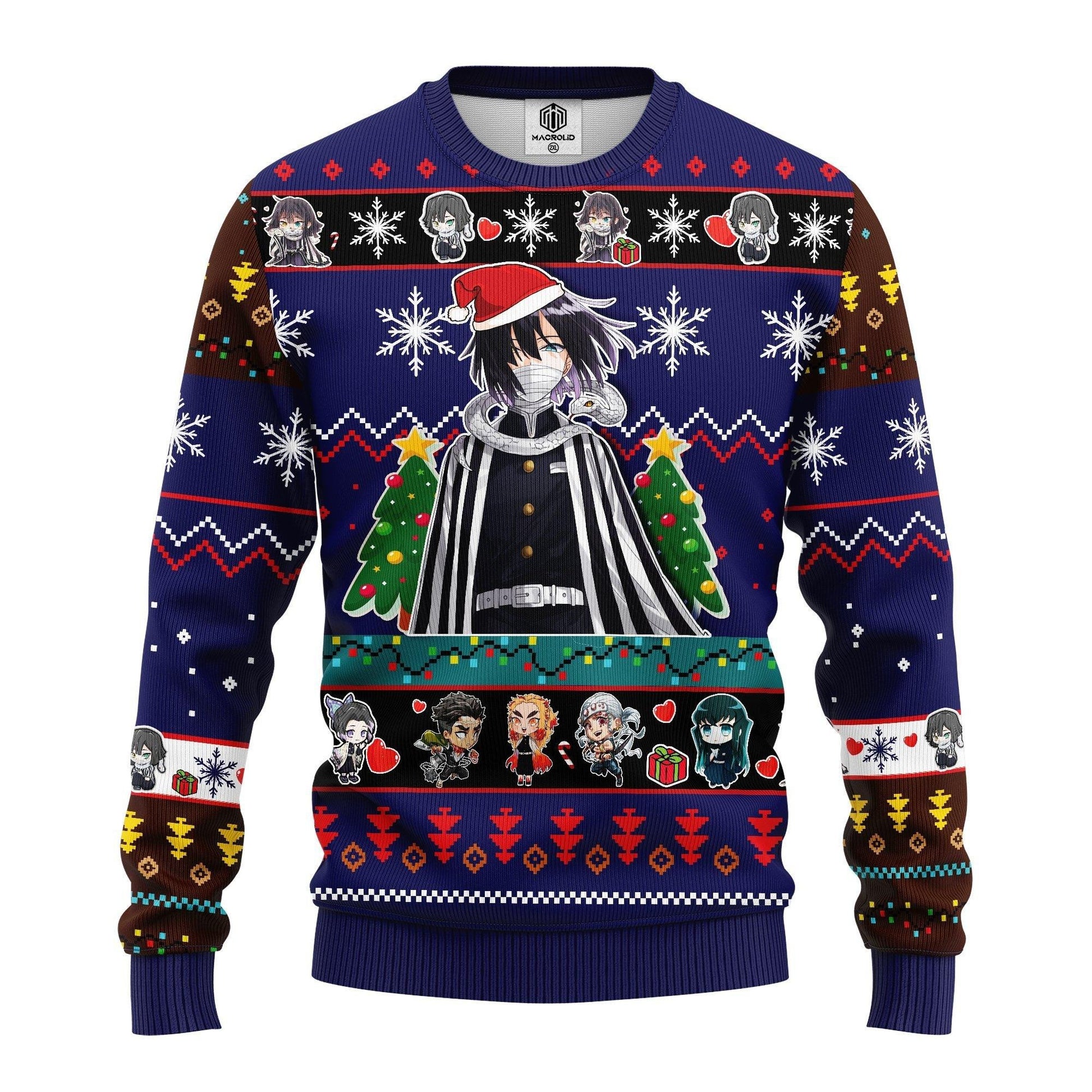 Obanai Iguro Demon Slayer Anime Ugly Christmas Sweater