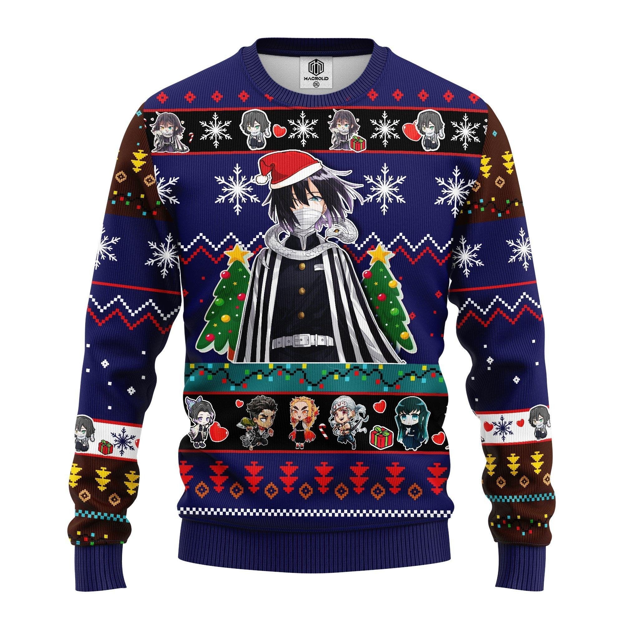 Obanai Iguro Demon Slayer Anime Ugly Christmas Sweater
