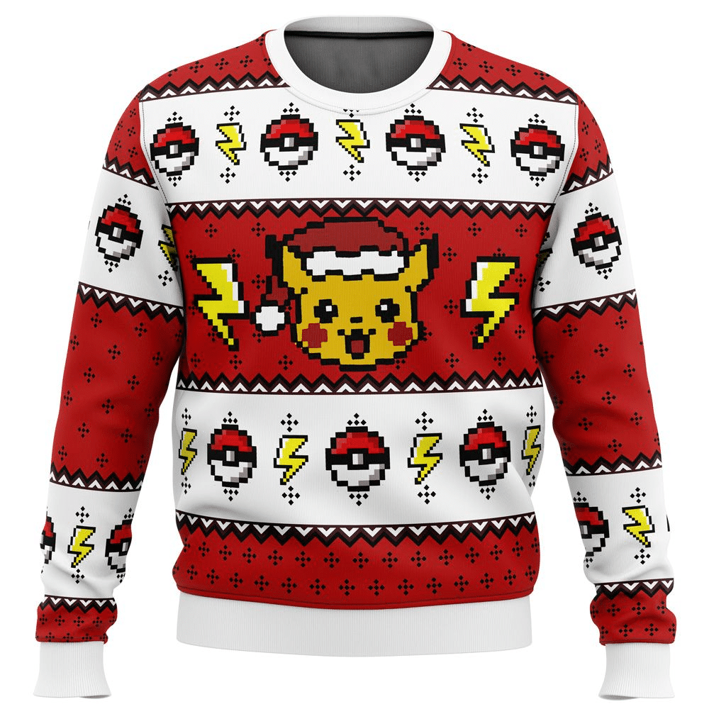 Pokemon Anime Pikachu 31 Ugly Sweater Gifts, Pokemon Anime Gift Fan Ugly Sweater