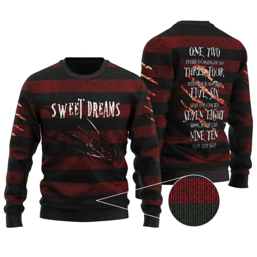 Nightmare On Elm Street Christmas Ugly Sweater, Nightmare On Elm Street Christmas Gift, Nightmare On Elm Street Christmas Shirt