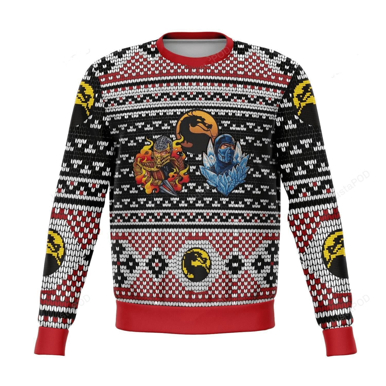 Mortal Combat Ninjas Premium Ugly Sweater Gifts, Mortal Kombat Gift Fan Ugly Sweater