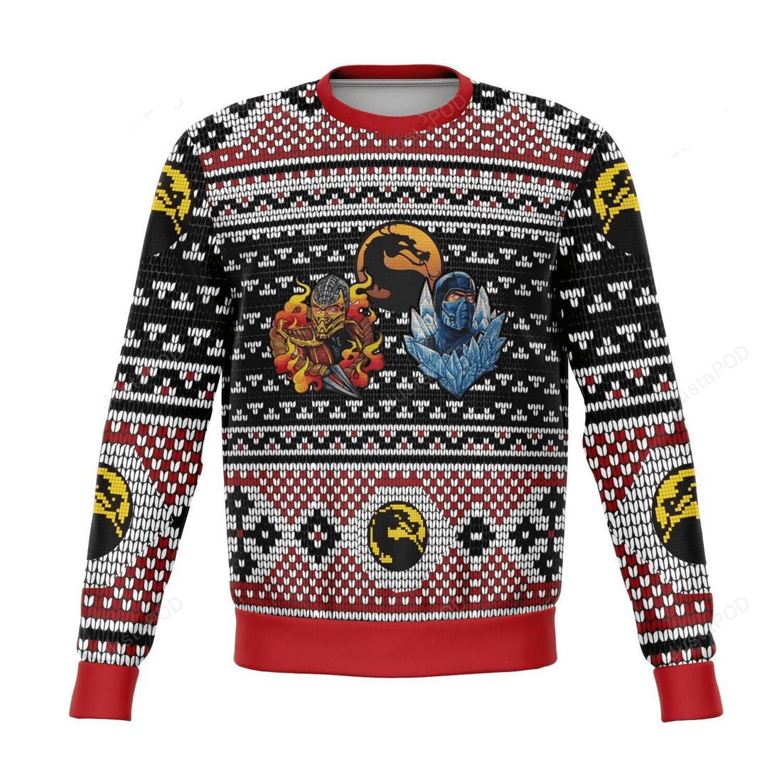 Mortal Combat Ninjas Premium Ugly Sweater Gifts, Mortal Kombat Gift Fan Ugly Sweater