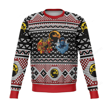 Mortal Combat Ninjas Premium Ugly Sweater Gifts, Mortal Kombat Gift Fan Ugly Sweater