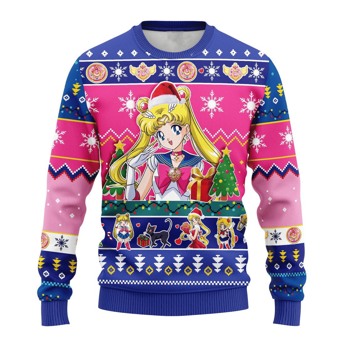 Sailor Moon Anime 3 Ugly Sweater Gifts, Sailor Moon Anime Gift Fan Ugly Sweater