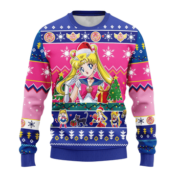 Sailor Moon Anime 3 Ugly Sweater Gifts, Sailor Moon Anime Gift Fan Ugly Sweater