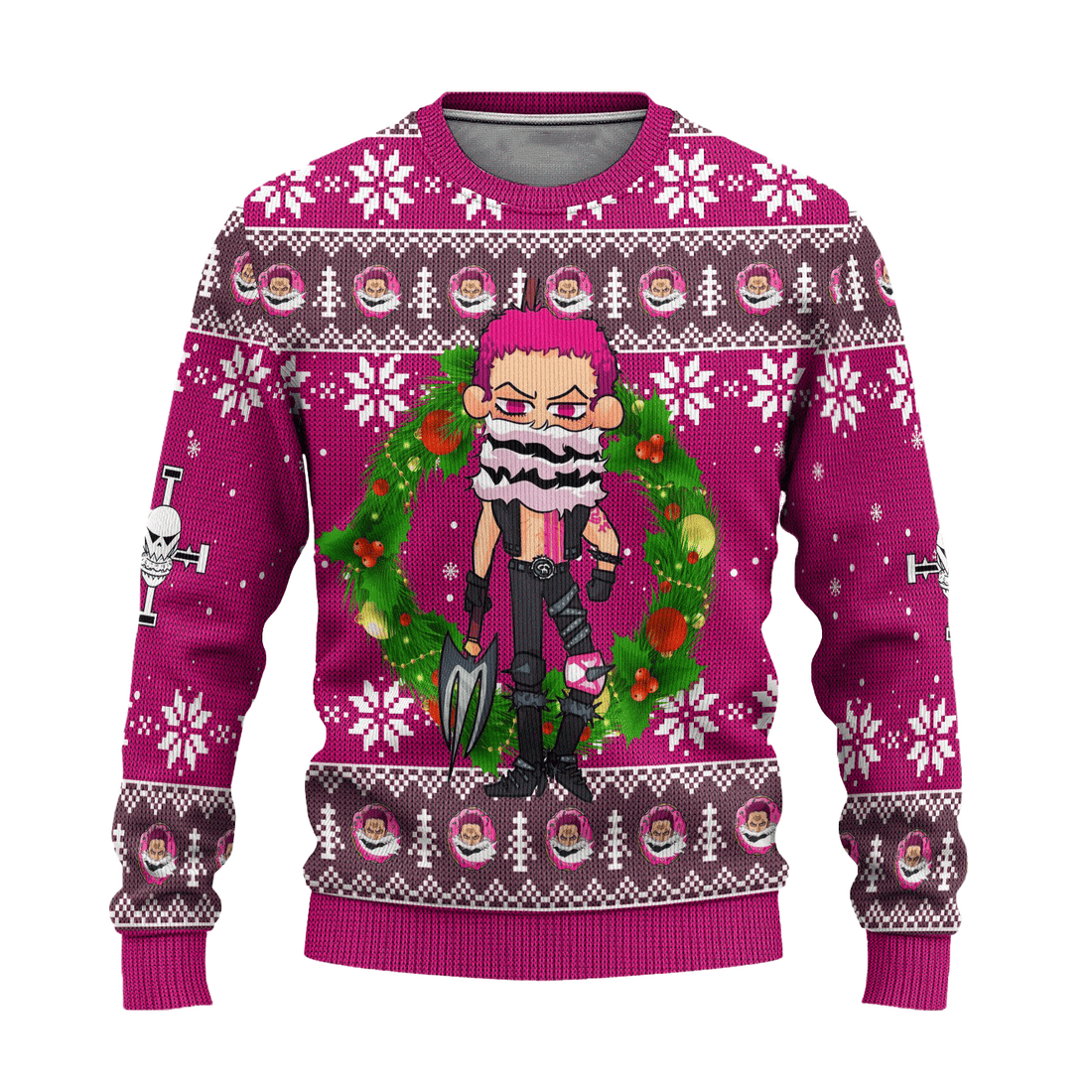 One Piece Anime Charlotte Katakuri 65 Ugly Sweater Gifts, One Piece Anime Gift Fan Ugly Sweater