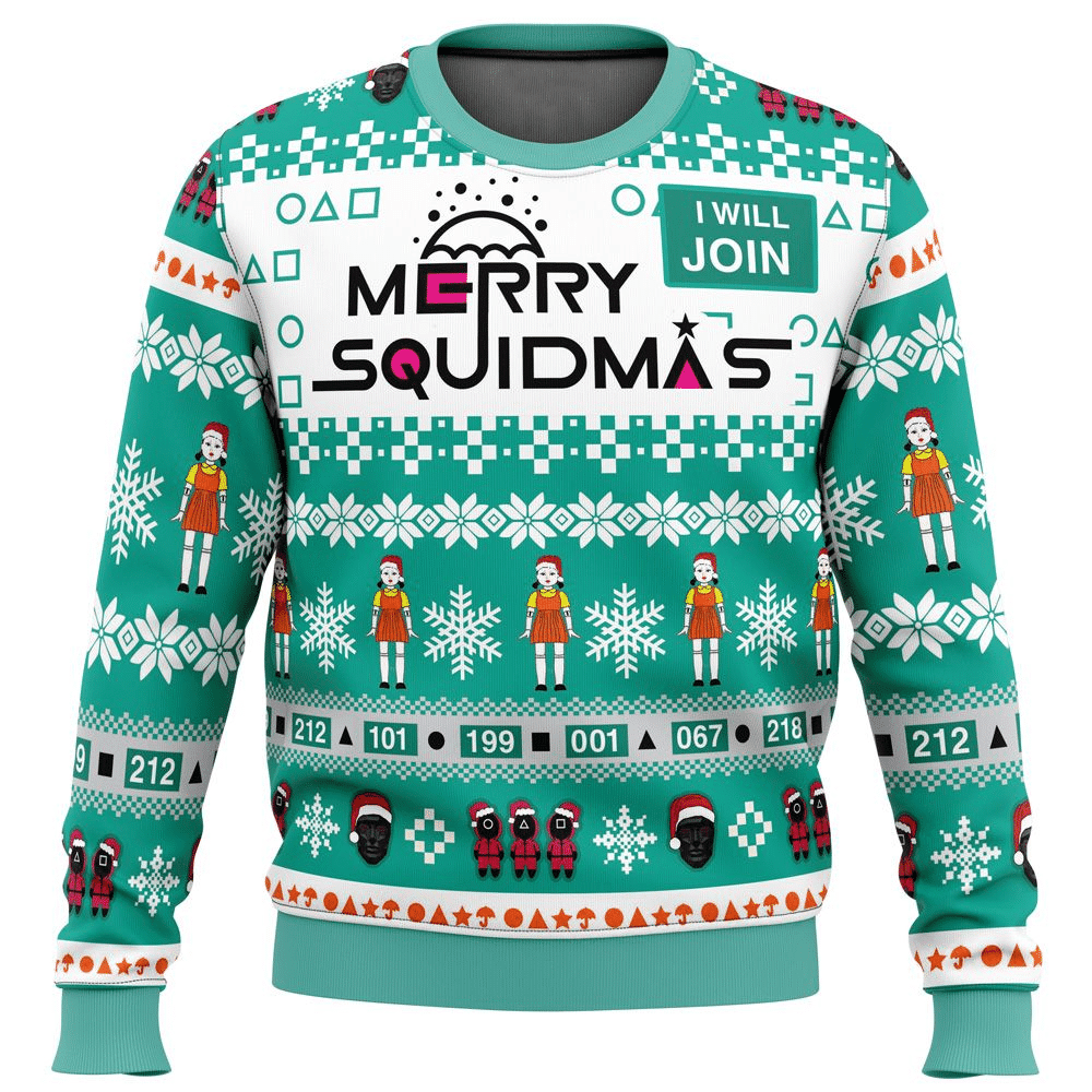 Squid Game Series 6 Ugly Sweater Gifts, Squid Game Series Gift Fan Ugly Sweater