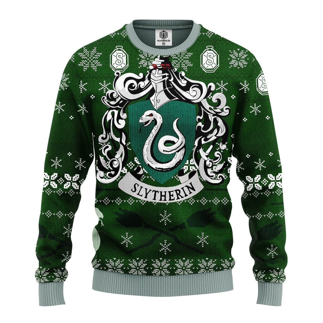 Slytherin House Harry Potter Team Ugly Christmas Sweater