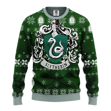 Slytherin House Harry Potter Team Ugly Christmas Sweater