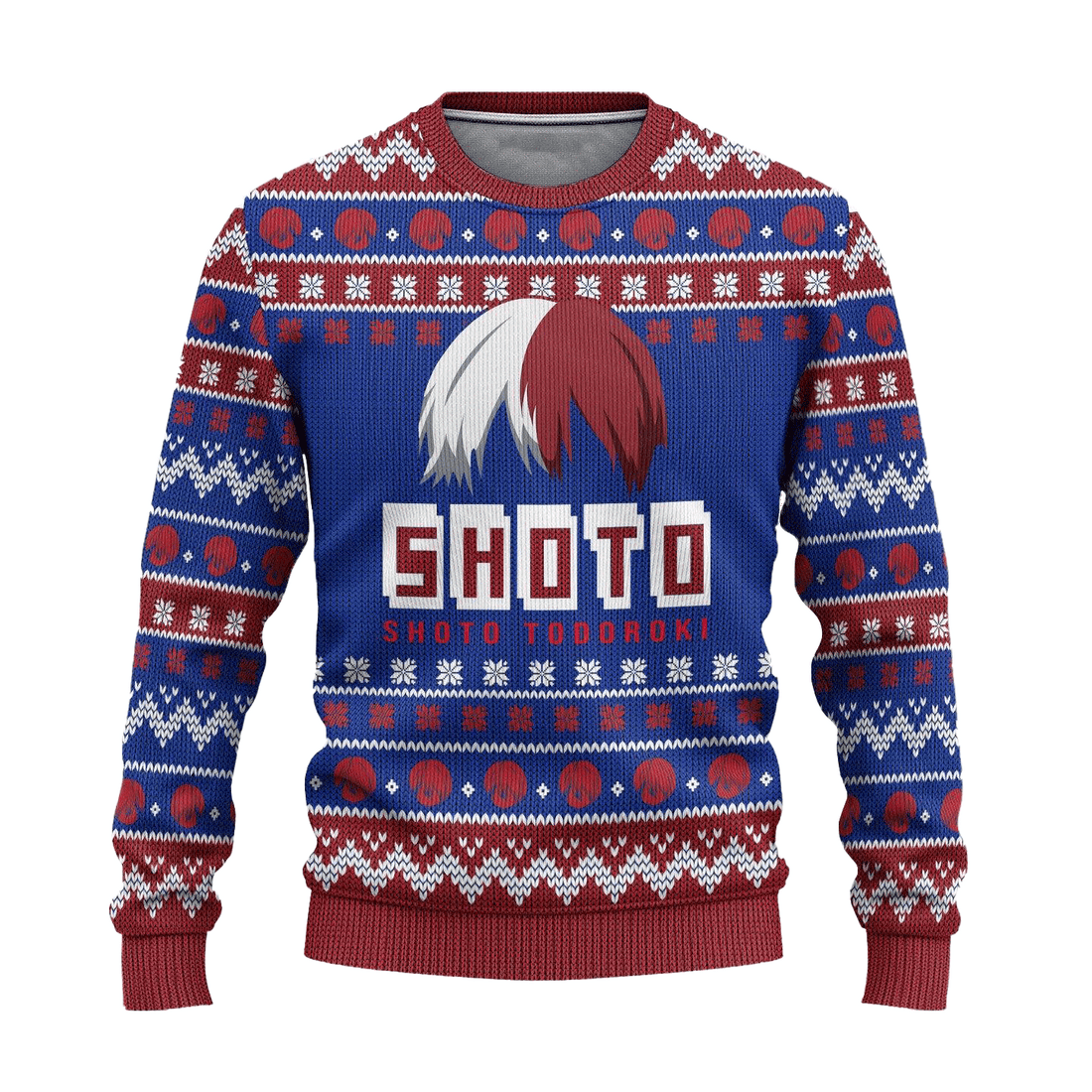 My Hero Academia Anime Todoroki 25 Ugly Sweater Gifts, My Hero Academia Anime Gift Fan Ugly Sweater