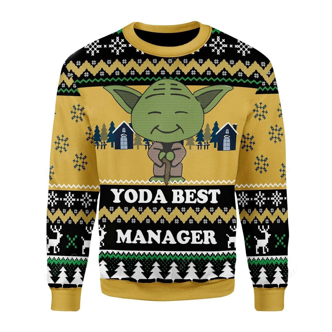 Yoda Best Manager Ugly Sweater, Yoda Best Manager Christmas Sweater, Yoda Best Manager Gift, Yoda Best Manager Shirt