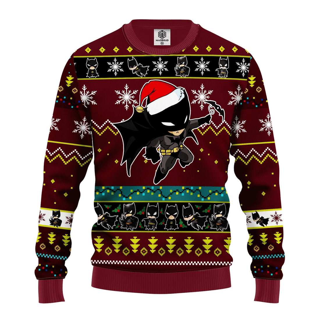 Santa Batman Dc Comics Logo Ugly Christmas Sweater 345