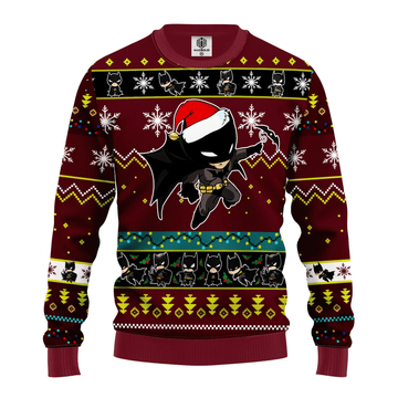 Santa Batman Dc Comics Logo Ugly Christmas Sweater 345