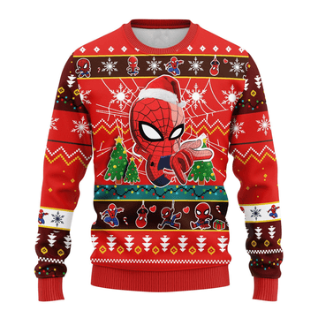 Spiderman Marvel 3 Ugly Sweater Gifts, Spiderman Marvel Gift Fan Ugly Sweater
