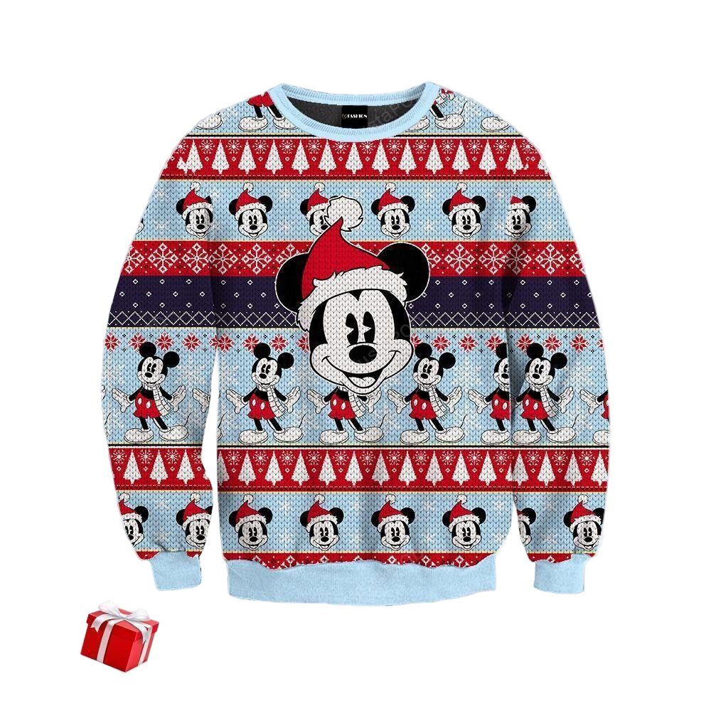 Mickey Mouse Ugly Sweater, Mickey Mouse Christmas Sweater, Mickey Mouse Disney Lover Gift, Mickey Mouse Shirt