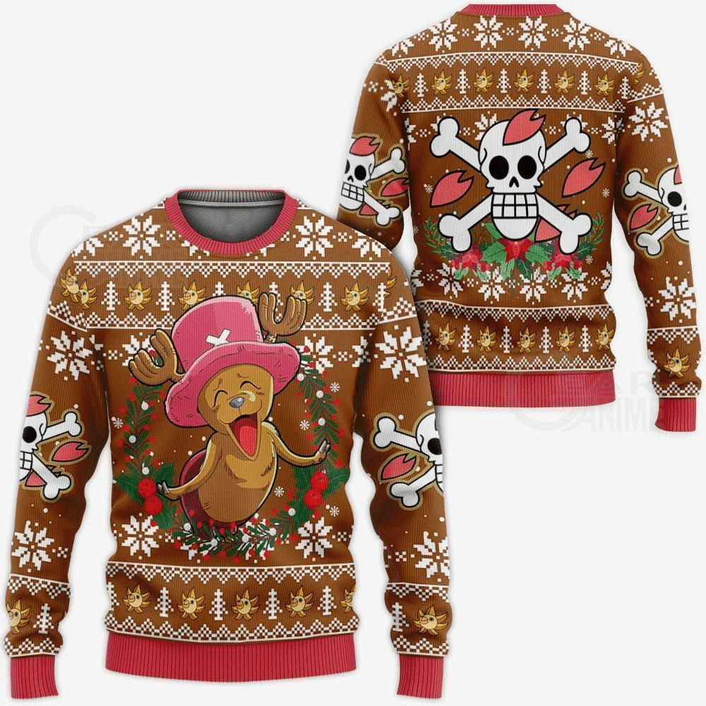 One Piece Anime Tony Tony Chopper 25 Ugly Sweater, One Piece Anime Gift Fan Ugly Sweater