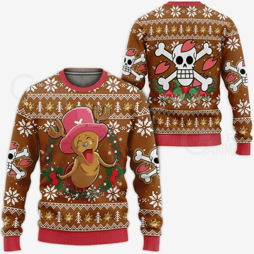 One Piece Anime Tony Tony Chopper 25 Ugly Sweater, One Piece Anime Gift Fan Ugly Sweater