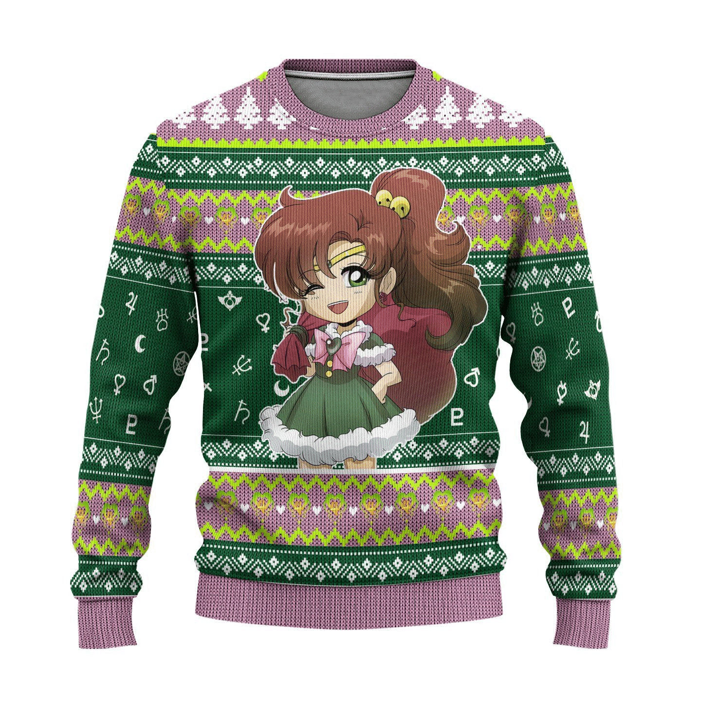 Sailor Moon Anime Sailor Jupiter 8 Ugly Sweater Gifts,sailor Moon Anime Gift Fan Ugly Sweater