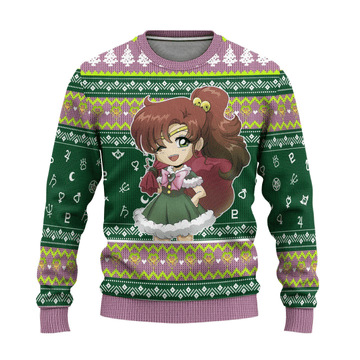 Sailor Moon Anime Sailor Jupiter 8 Ugly Sweater Gifts,sailor Moon Anime Gift Fan Ugly Sweater