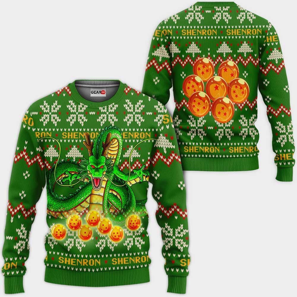 Shenron Anime Dragon Ball Xmas 1k83 Sweater,dragon Ball Anime Xmas Christmas Gift Fan
