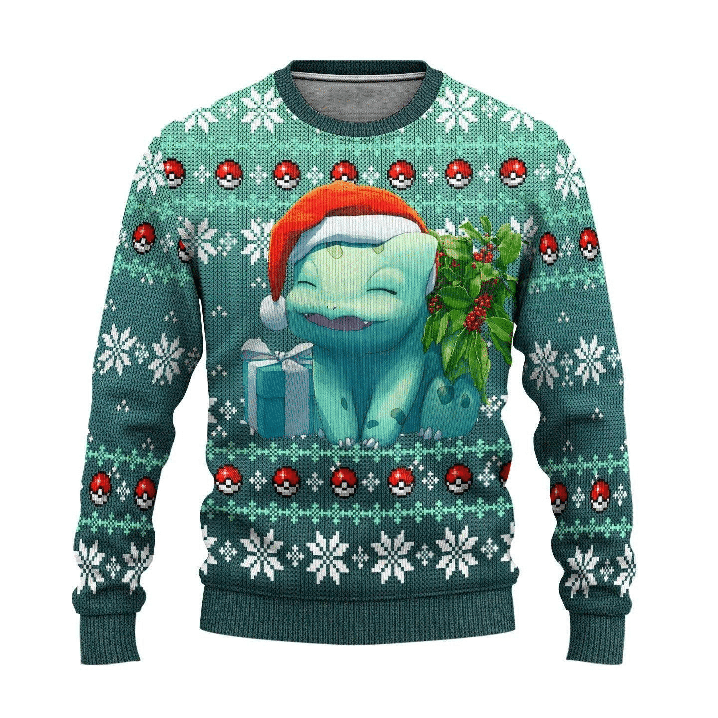 Pokemon Anime Bulbasaur 19 Ugly Sweater, Pokemon Anime Gift Fan Ugly Sweater