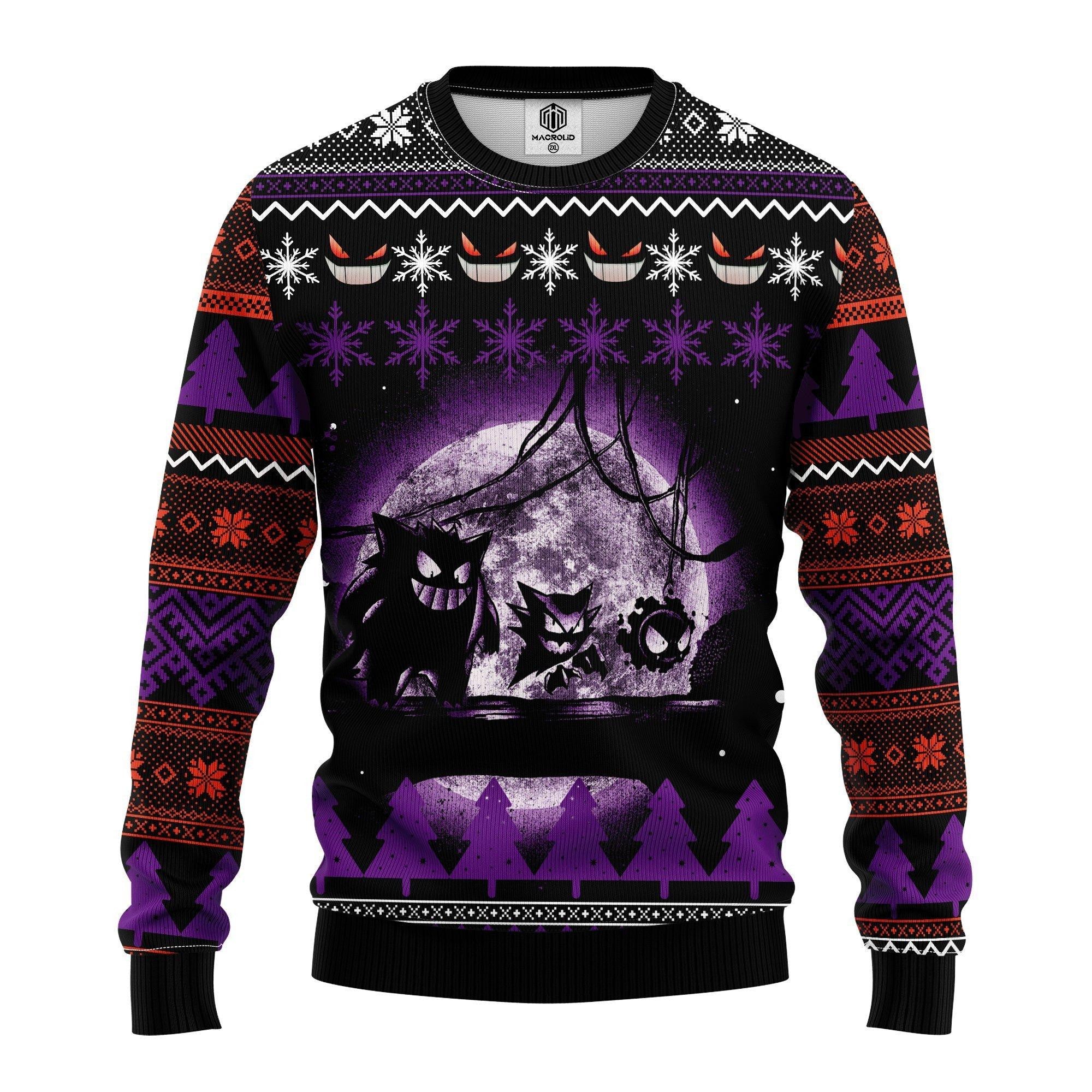 Pokemon Ghost Ugly Christmas Sweater 206