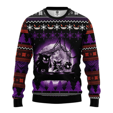 Pokemon Ghost Ugly Christmas Sweater 206