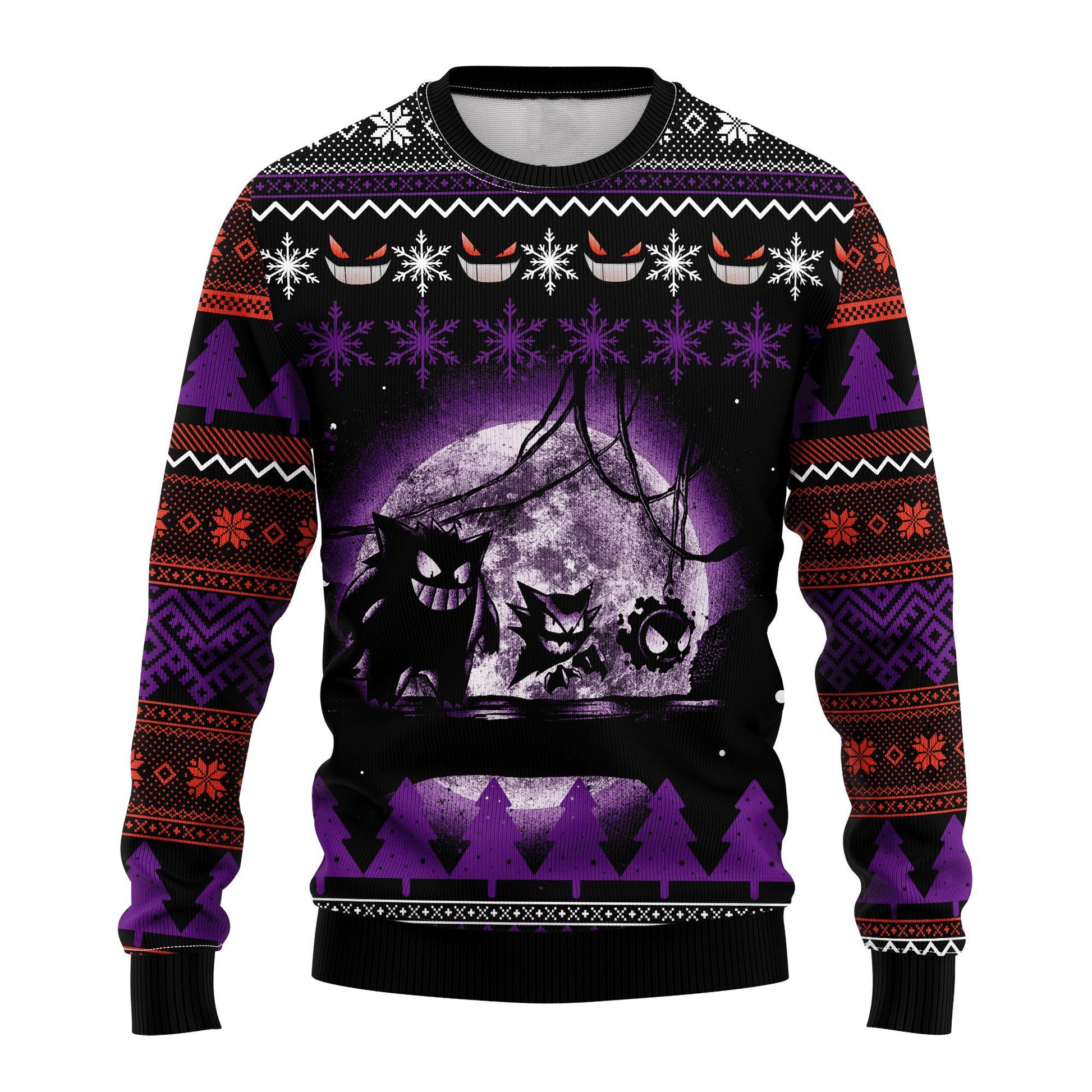Pokemon Anime Ghost 26 Ugly Sweater, Pokemon Anime Gift Fan Ugly Sweater