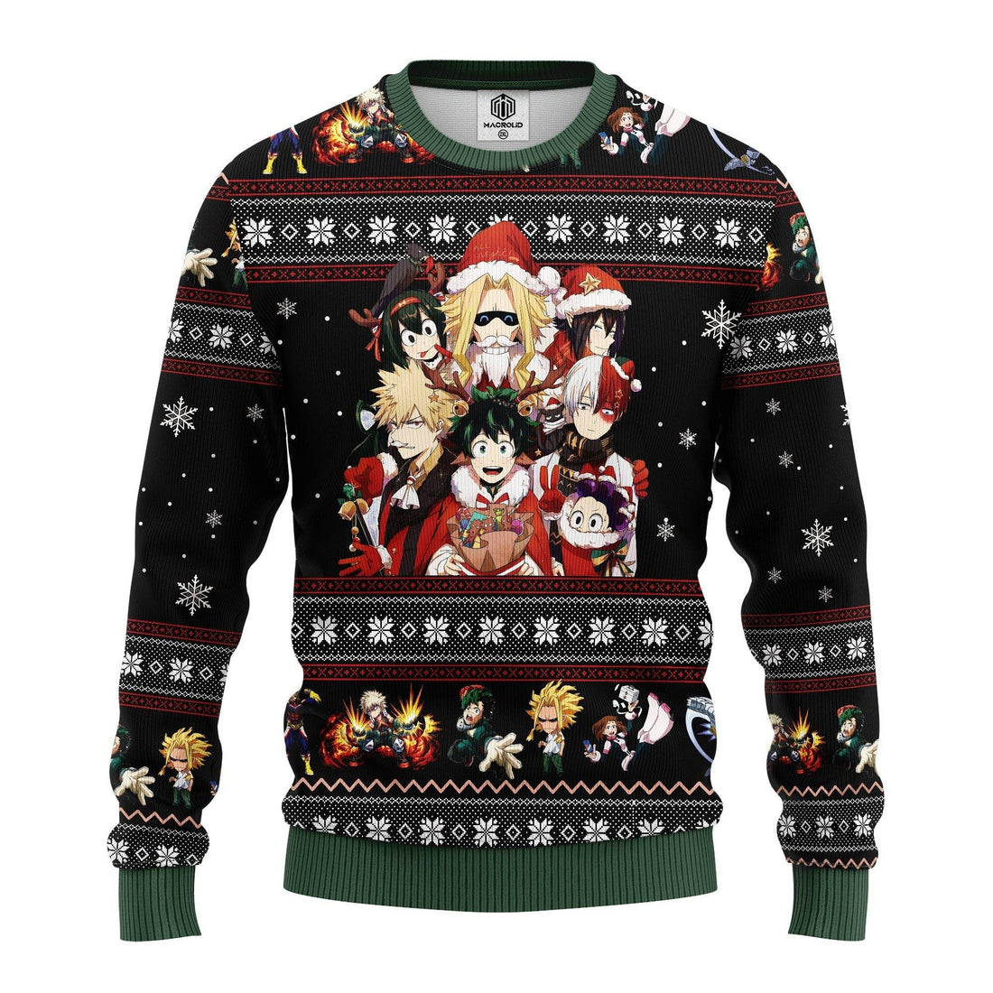 Merry Xmas My Hero Academia Anime Ugly Christmas Sweater 300