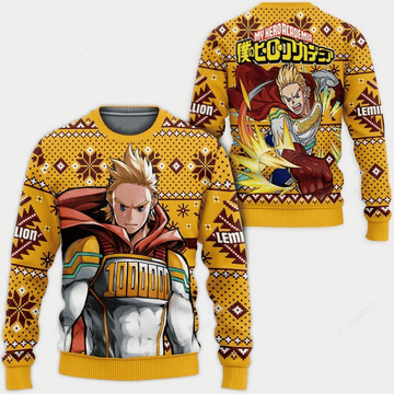 My Hero Academia Anime Mirio Togata 11 Ugly Sweater Gifts, My Hero Academia Anime Gift Fan Ugly Sweater